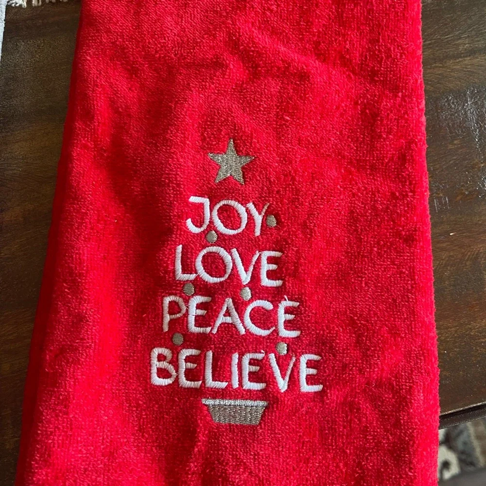Christmas hand towels
